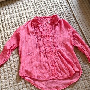 Free People Vibrant Pink Mini Dress